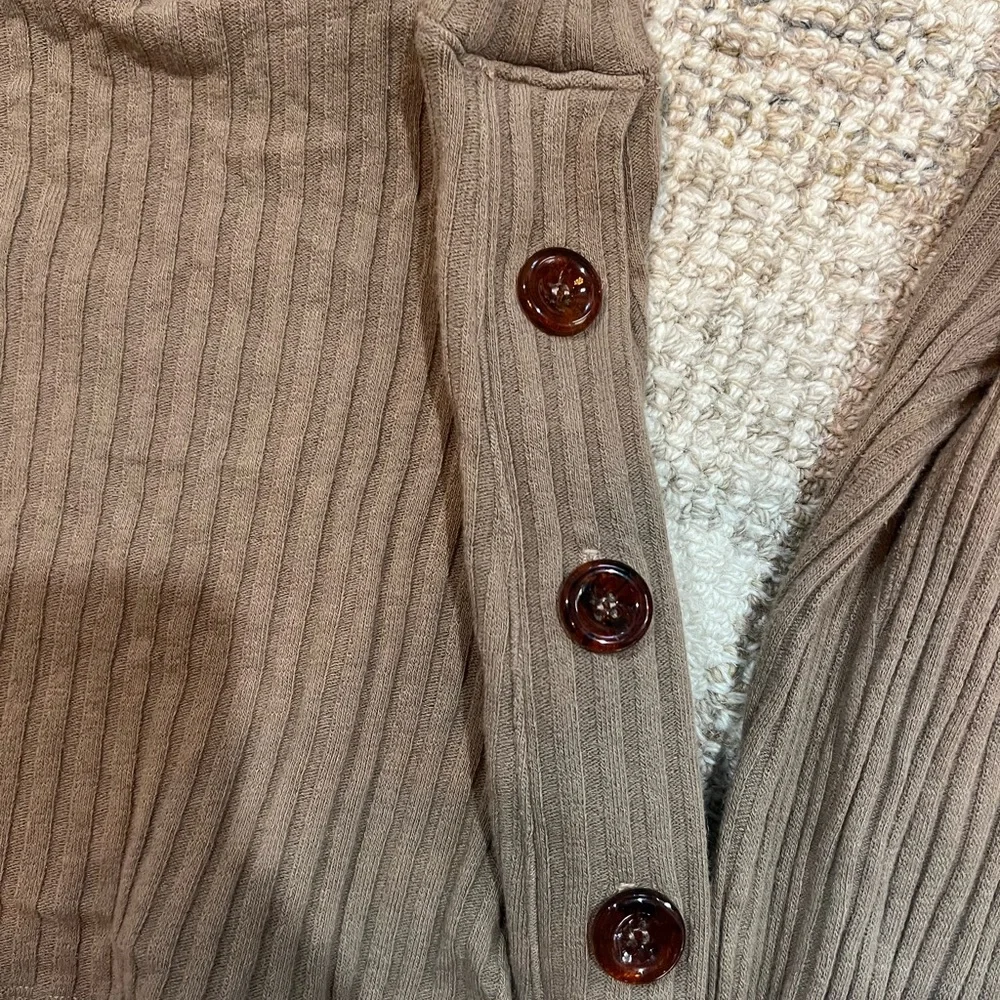Project Social T Ribbed Tank & Wide-Leg Set in Taupe - Picture 2 of 5